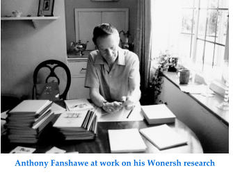 Anthony Fanshawe at work on his Wonersh research